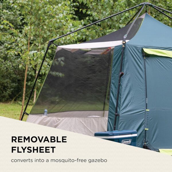 Coleman Polygon 5, large 5-person tent with 360° view, 5 man family tent, sturdy steel pole construction, easy to pitch, 100% waterproof camping tent. - Image 4