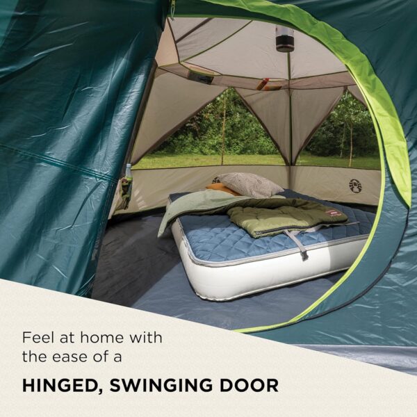 Coleman Polygon 5, large 5-person tent with 360° view, 5 man family tent, sturdy steel pole construction, easy to pitch, 100% waterproof camping tent. - Image 7