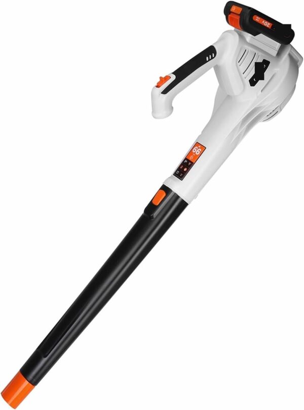 HPHPH 20V 1600W 205CFM Speed Cordless Leaf Blower, Handheld Air Blower With 4.0AH Li Battery Electric Air Blower, Sweeper Garden Tools Powerful - Image 2