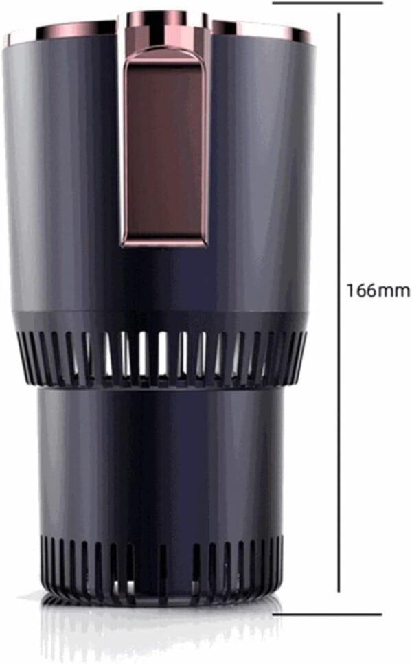 Mini Fridge Auto Car Cup Warmer Cooler,Smart Cooler Warmer Heater For Coffee Beverage Milk With LED Temperature Display,Touch Control (Color : Purple, Size : 105x95x165mm) - Image 3