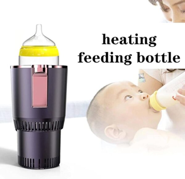 Mini Fridge Auto Car Cup Warmer Cooler,Smart Cooler Warmer Heater For Coffee Beverage Milk With LED Temperature Display,Touch Control (Color : Purple, Size : 105x95x165mm) - Image 9