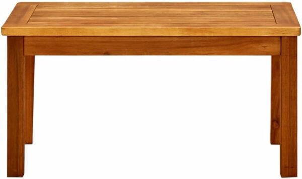 vidaXL Solid Acacia Wood Garden Coffee Table Outdoor Patio Terrance Backyard Furniture Wooden Durable Porch End Side Tea Couch Table - Image 4