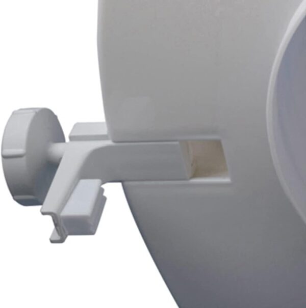 NRS Healthcare Linton Raised Toilet Seat with Lid, 50 mm / 2 inch, White - Image 10