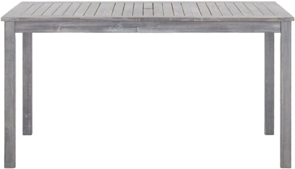 GCHDHAPB Home-Outdoor Home-Outdoor Furniture Sets,5 Piece Outdoor Dining Set Grey Solid Acacia Wood - Image 4