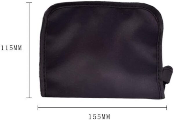 HWJXD 2 PCS Fingertip Pulse Storage Bag Case Portable Blood Oxygen Saturation Monitor Organizer Carrying Case Pouch (Black) - Image 8