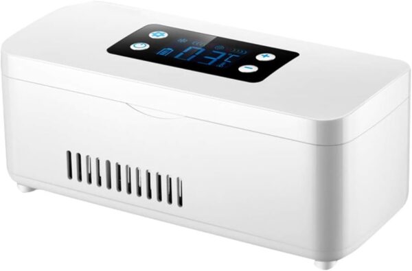 Insulin Cool Box Refrigerator Insulin Refrigerated Box - Smart Home Portable Charging Fridge, Car Serum/Eye Drops Storage Box Ultra Clear Large Display - Image 2
