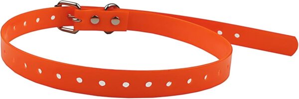 Orange Waterproof Dog Collar, Adjustable TPU Collar Strap Band Buckle Fits for Bark, Shock, Training Dog - Image 4