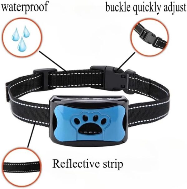 JXJXJX Anti-Barking Collar for Dogs - Ultrasonic Training with No-Shock Vibration Correction (Adjustable Intensity, Weatherproof, Vet-Approved) - Image 6