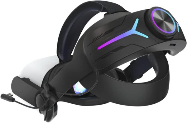 For Oculus Quest 2 8000 Portable Headset Charging Case with Adjustable Head Cushion and Strap Replacement of Charging Head Oculus Quest 2 (Black) JY-HC2 - Image 3