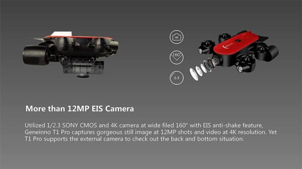 Underwater Drone ROV Robot with 4K UHD Action Camera Remote Control Shooting Under Water Camera Unmanned Submarine for Diving Fishing (150m) - Image 4