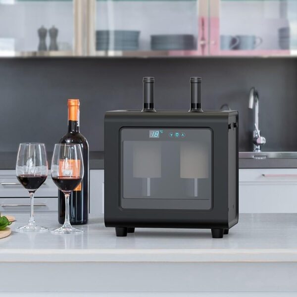 Electric Wine Chiller Refrigerator Countertop Wine Bottle Cooler with Smart Thermostat Control Thermoelectric Cooling Freestanding Design, for Beer Cola Water Milk Wine Drink - Image 3