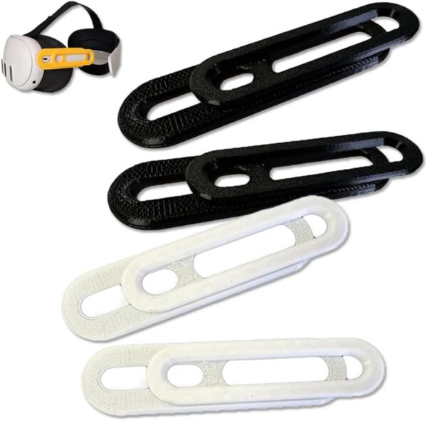 Head Mounted Converter 2pcs Adapter for Meta Quest 3 Head Strap for Quest 2 Head Strap Connection to Quest 3 Head Strap,Accessories 3D Printed (Black) - Image 4