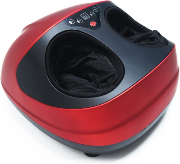 GESS Velvet Foot Massager Machine with Heat, Shiatsu Kneading Roller Massage with Heat, Feet Leg Deep Tissue Massage, Air Compression and Circulation - Image 8