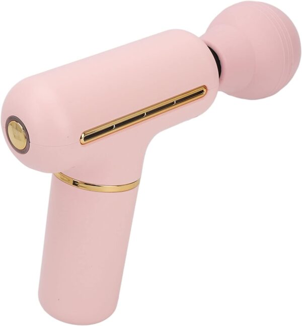 Mini Muscle Massage Gun, Mini Muscle Percussion Massager, Portable 4-Speed ​​Vibration Deep Body Relaxation Machine, for Athletes, Blue (Pink) - Image 2