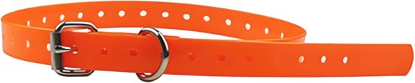Orange Waterproof Dog Collar, Adjustable TPU Collar Strap Band Buckle Fits for Bark, Shock, Training Dog - Image 3