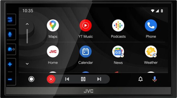 JVC KW-M785DBW Digital Media AV Receiver with Wireless CarPlay & Android Car (4 x 50 W, DAB+/FM, BT, 3 x Pre-Out 2.5 V, USB, iPod/iPhone Control) - Image 6