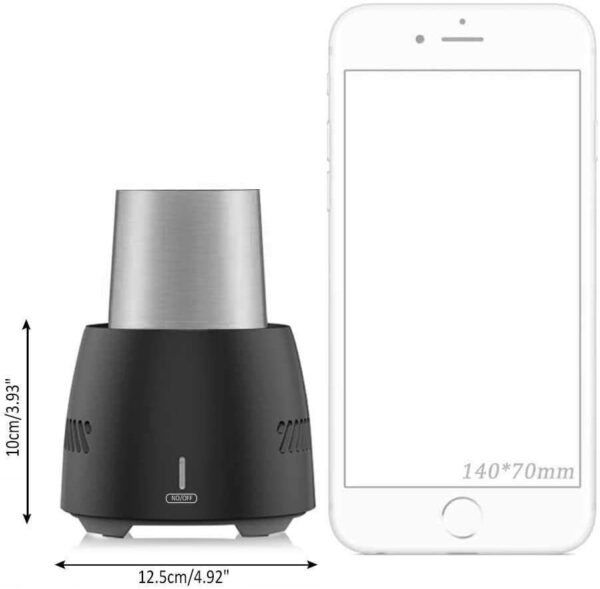 Portable Cooling Cup, Electric Cooler Smart Device Fast-Freezing Mini Mobile Refrigerator Cools for Beverage Wine Beer Cola Birthday Present,A - Image 8
