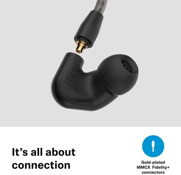 Sennheiser IE 200 Wired Audiophile Stereo Earphones - Corded In-Ear Buds with High Fidelity Superior Clear Sound, True-to-Life Voicing and an Impactful Bass - Black - Image 5