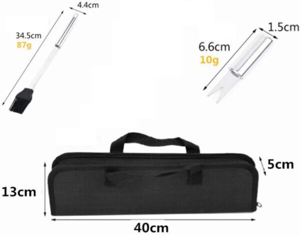 Coocnh 20pc Heavy Duty BBQ Grill Tool Set in Case - The Very Best Grill Gift on Birthday Wedding - Professional BBQ Accessories Set for Outdoor Cooking Camping Grilling Smoking - Image 4