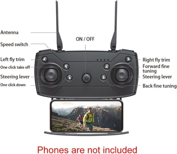Hatem Pro Drone 4K HD Camera Foldable Drone Height Fixed Remote Control Pro Wifi Drone Gift Toys One Camera 1 Battery - Image 3