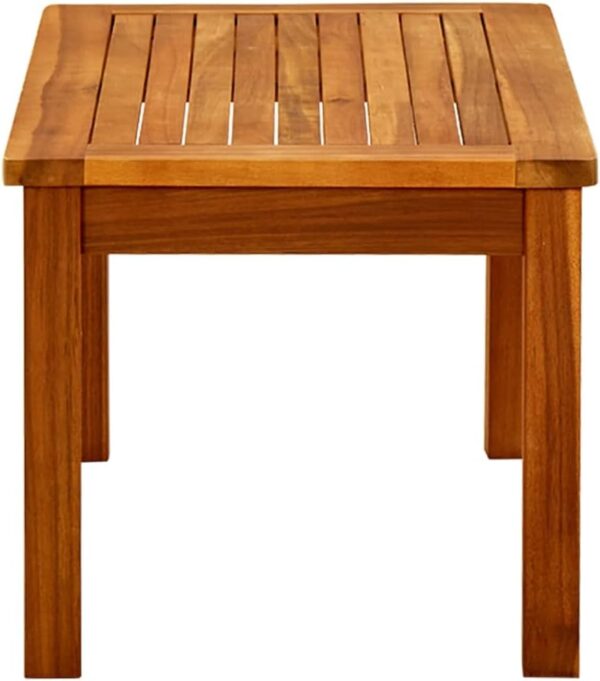 vidaXL Solid Acacia Wood Garden Coffee Table Outdoor Patio Terrance Backyard Furniture Wooden Durable Porch End Side Tea Couch Table - Image 5