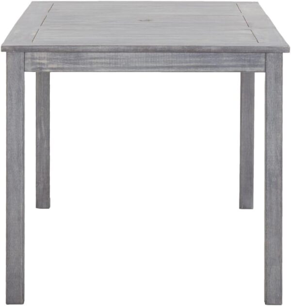 GCHDHAPB Home-Outdoor Home-Outdoor Furniture Sets,5 Piece Outdoor Dining Set Grey Solid Acacia Wood - Image 5