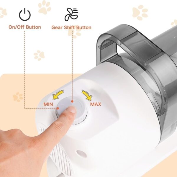 BANTASE Dog Grooming Kit With Vacuum, Dog Clippers, Suction 99% Pet Hair, Professional Pet Grooming Kit Proven Tools For Shedding Grooming, Cat Dog Grooming Vacuum Kit - Image 3