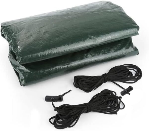 PATIO PLUS Outdoor Furniture Covers Round Patio Table Cover Waterproof - Garden Furniture Set Covers Circular for Patio Table and Chairs 102x71cm Green - Image 6