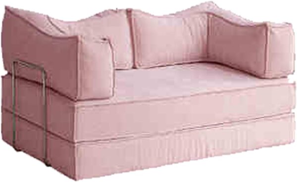 Modular Sectional Sofa Couch Convertible Sofa Bed with Removable Backrest and Chenille Fabric Folding Sofa Bed for Living Room 1.5m E - Image 2