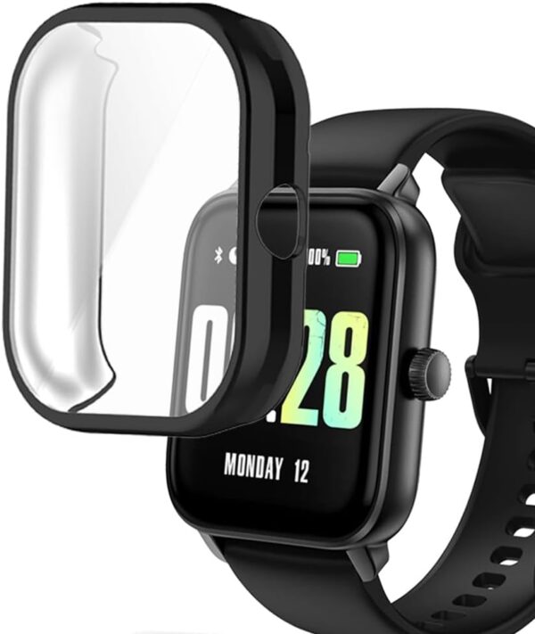 smaate Watch Cases Compatible with KEEPONFIT IDW21 1.85” Smart Watch, TPU Case with Screen Protector, Protecting Watch Body & Screen - Image 2