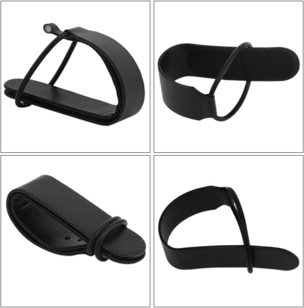 Handle Belt Set Gaming Non Slip VR Glasses Grip Fixed Band Controller Accessories Connection PU Leather Knuckle Strap Adjustable Anti Falling For Oculus Quest 2(B) - Image 7