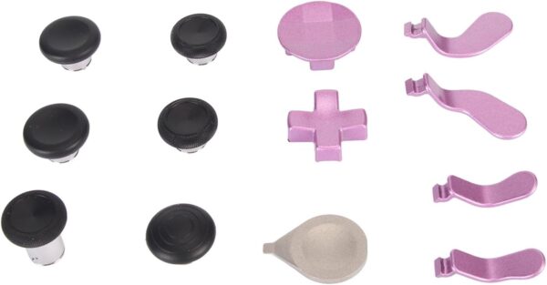 Metal Magnetic Joysticks Thumbsticks, Wireless Controller Buttons with Hard EVA Accessory Case, for One Elite Series 2 Controller Core (Purple) - Image 3