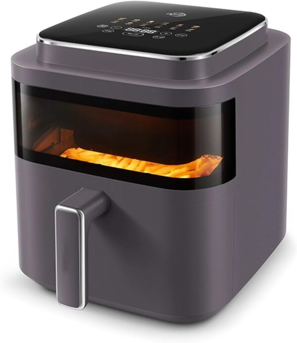 6L capacity multifunctional smart electric fryer air fryer visual air fryer - Image 2