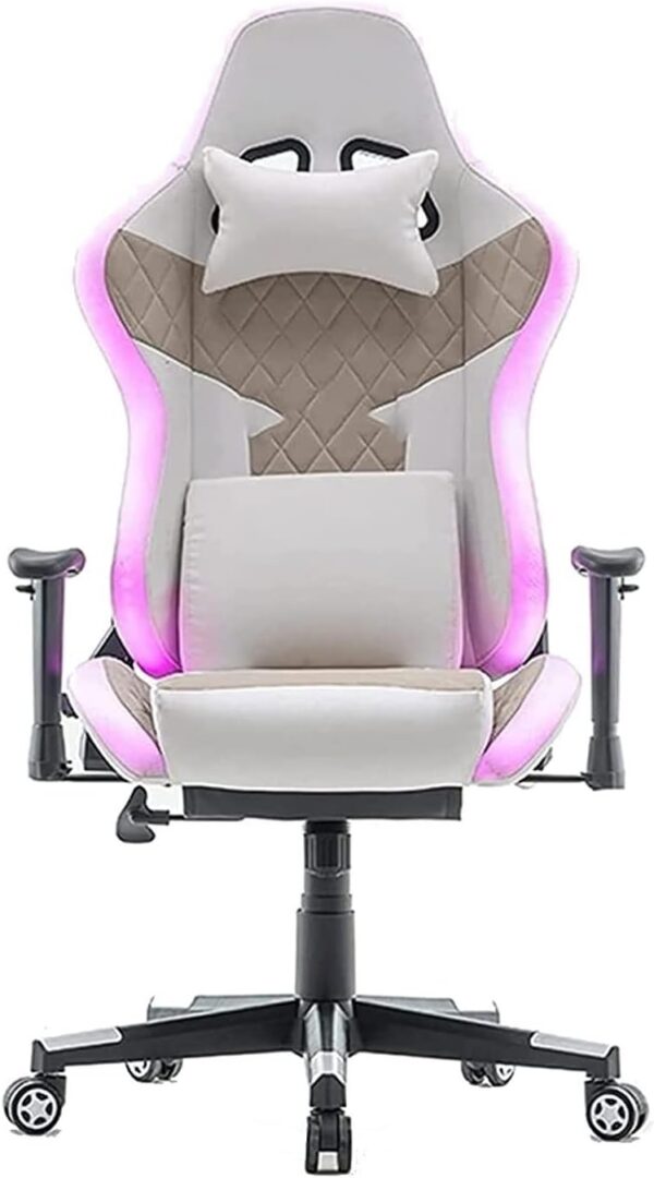HUIQC Gaming Chair Ergonomic Computer Chairs with 4D Adjustable Armrest,Built-in Bluetooth Speaker,Comfortable Sedentary Racing Style Office Chair - Image 2