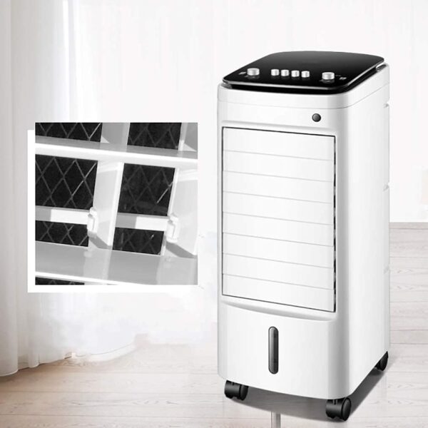 Air Cooler for Home Office Air Conditioner Portable,Compact Air Circulator,Mobile Cooling Fan,Space Air Cooler,Super Quiet Evaporative Coolers,3-Speed Setting Air Conditioner,Energy Efficient Conditio - Image 3