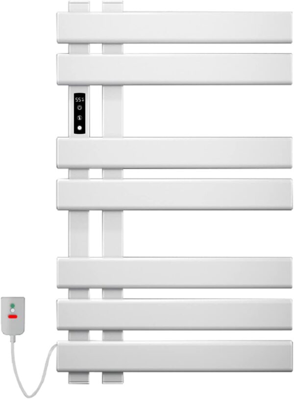 WiFi Smart Thermostat Towel Warmer, Heated Towel Rail for Home, Electric Radiator, Bathroom Heater - Image 2