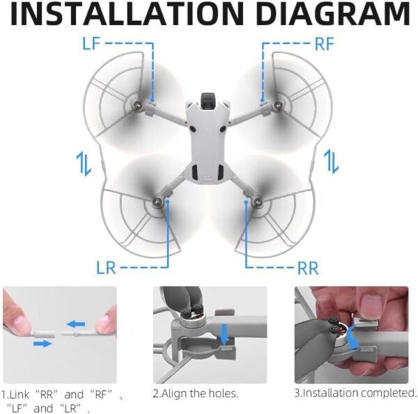 Drone Propeller Guard For DJI MINI 4 PRO, Paddle Protector Bumper Ring Protective Ring for DJI Mini 4 Pro Accessories - Image 7
