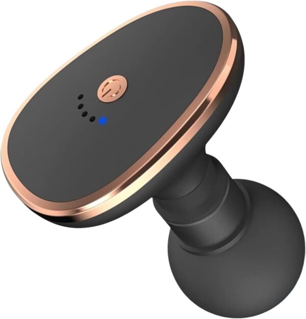Genkigold Pocket-Sized Mini Massage Gun: Muscle Recovery & Pain Relief, for Neck, Back, and More, USB Rechargeable, Powerful Portability, Your Ultimate Recovery Companion, Available in Black - Image 2