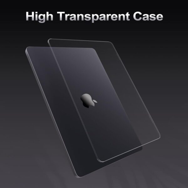 MOSISO Compatible with MacBook Pro 16 inch Case 2025 2024 2023 2022 2021 M4 M3 M2 M1 A3403 A3186 A2991 A2780 A2485, Ultra-Thin Natural Original Color Protective Hard Shell Case Cover,Space Black Clear - Image 5