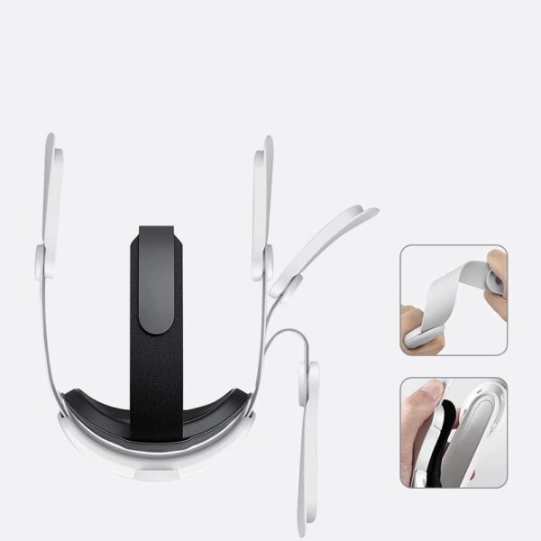 For Oculus Quest 2 8000 Portable Headset Charging Case with Adjustable Head Cushion and Strap Replacement of Charging Head Oculus Quest 2 (Black) JY-HC2 - Image 4