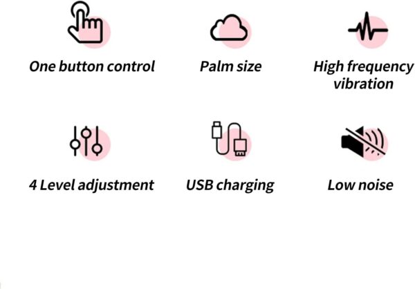 Mini Muscle Massage Gun, Mini Muscle Percussion Massager, Portable 4-Speed ​​Vibration Deep Body Relaxation Machine, for Athletes, Blue (Pink) - Image 10