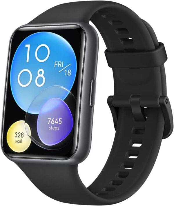 HUAWEI WATCH FIT 2 Smartwatch - Activity Tracker with Heart Rate & Blood Oxygen Monitoring - Long Lasting Battery up to 10 Days - Waterproof Fitness Watch with Multisport Tracker - Black - Image 2