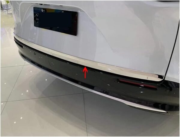 rong-car1 1pcs New ABS Chrome Car Bumper Back Rear Trunk Lid Cover Molding Trim For Sienna 2021 2022 2023 - Image 2