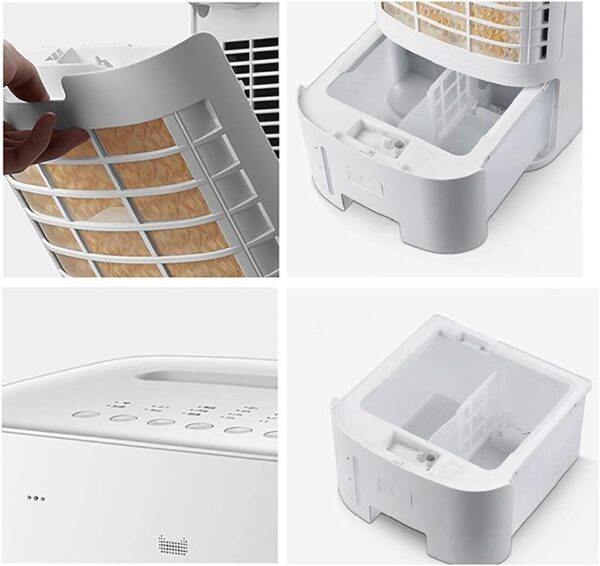 Air Cooler for Home Office Air coolers Evaporative Coolers, Portable Air Conditioner Evaporative Misting With Remote Control Humidifier Fan And Bladeless Noiseless Fan,For Office, Dorm, Room - Image 6