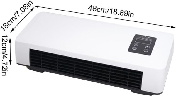 mivceklw Reversible Split Air Conditioner,Portable Ductless Air Conditioning Wall Unit | Compact for Bedroom Bathroom Living Room - Image 7