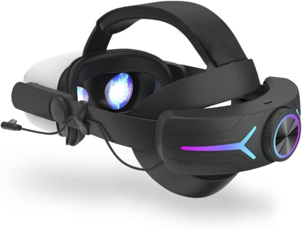 For Oculus Quest 2 8000 Portable Headset Charging Case with Adjustable Head Cushion and Strap Replacement of Charging Head Oculus Quest 2 (Black) JY-HC2 - Image 2