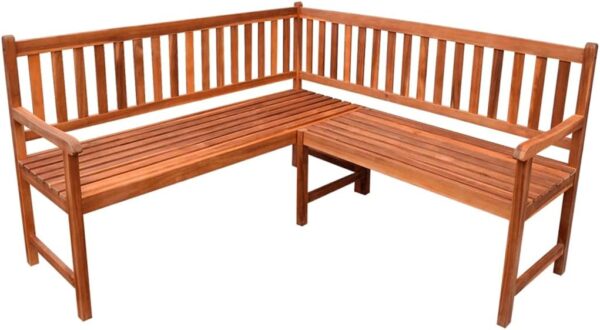 Outdoor Patio Furniture Set with 5 Piece Garden Corner Bench 150 cm Solid Acacia Wood Stylish and Option for Your Outdoor Space - Image 2