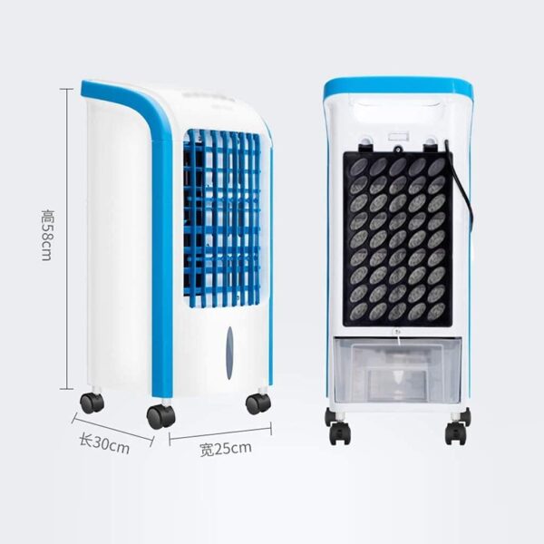 Air Cooler for Home Office Evaporative Coolers Portable Air Conditioner Fan, Evaporative Cooler 3 Fan Speed, Conditioner Super Quiet Humidifier Misting Fan For Home Office Bedroom - Image 5