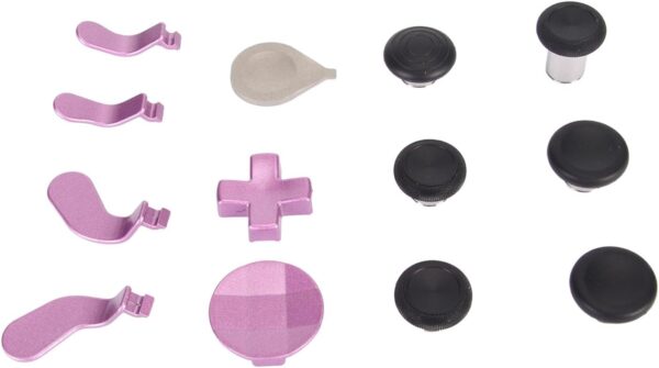 Metal Magnetic Joysticks Thumbsticks, Wireless Controller Buttons with Hard EVA Accessory Case, for One Elite Series 2 Controller Core (Purple) - Image 2