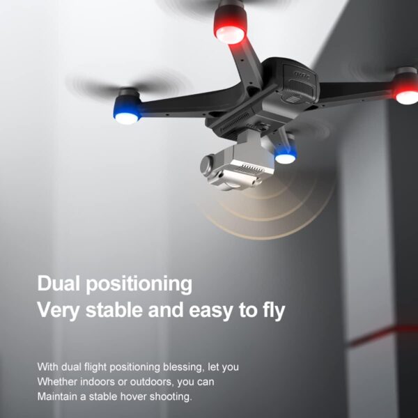 Foldable RC Quadcopter for Beginners, F11 Pro Mini Drones with cameras are for beginners with Camera, GPS Drones with cameras are for beginners with Dual Camera, Led Night Light, GPS/Optical - Image 3